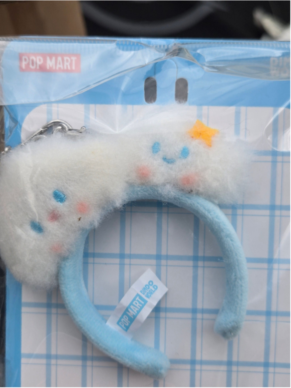popmart labubu headband keychain
